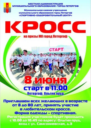 Любительский кросс на призы МО город Петергоф