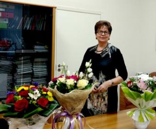 Поздравление главы МО г. Петергоф С.В. Малик с Международным женским днем