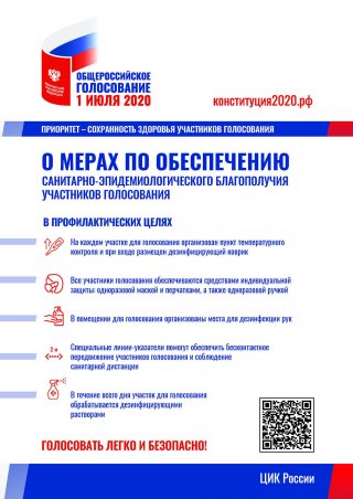 О мерах по обеспечению санитарно-эпидемиологического благополучия участников голосования