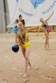 Восьмое марта с булавой, мячом и обручем