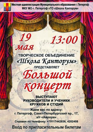Большой концерт руководителей кружков и студий