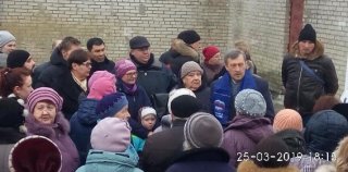 Сход жителей на Ропшинском шоссе